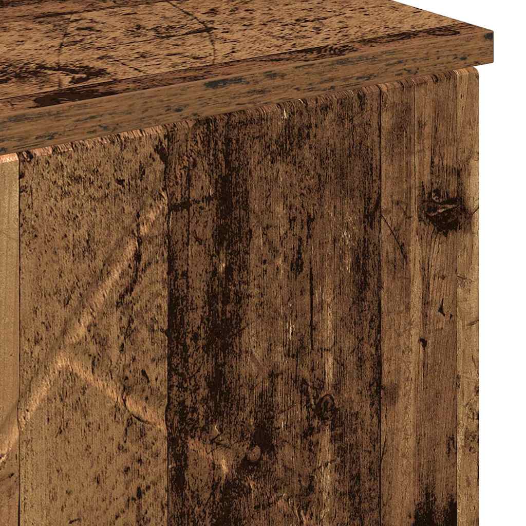 Badeværelsesskab med opbevaring Gammelt træ 60 x 35 x 80 cm