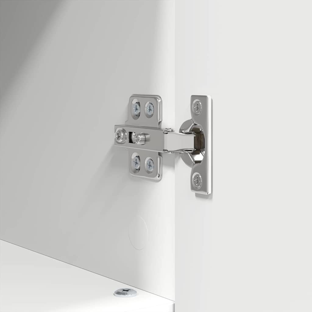 Badeværelsesskab Hvid 30 x 35 x 95 cm Konstrueret træ & Metal