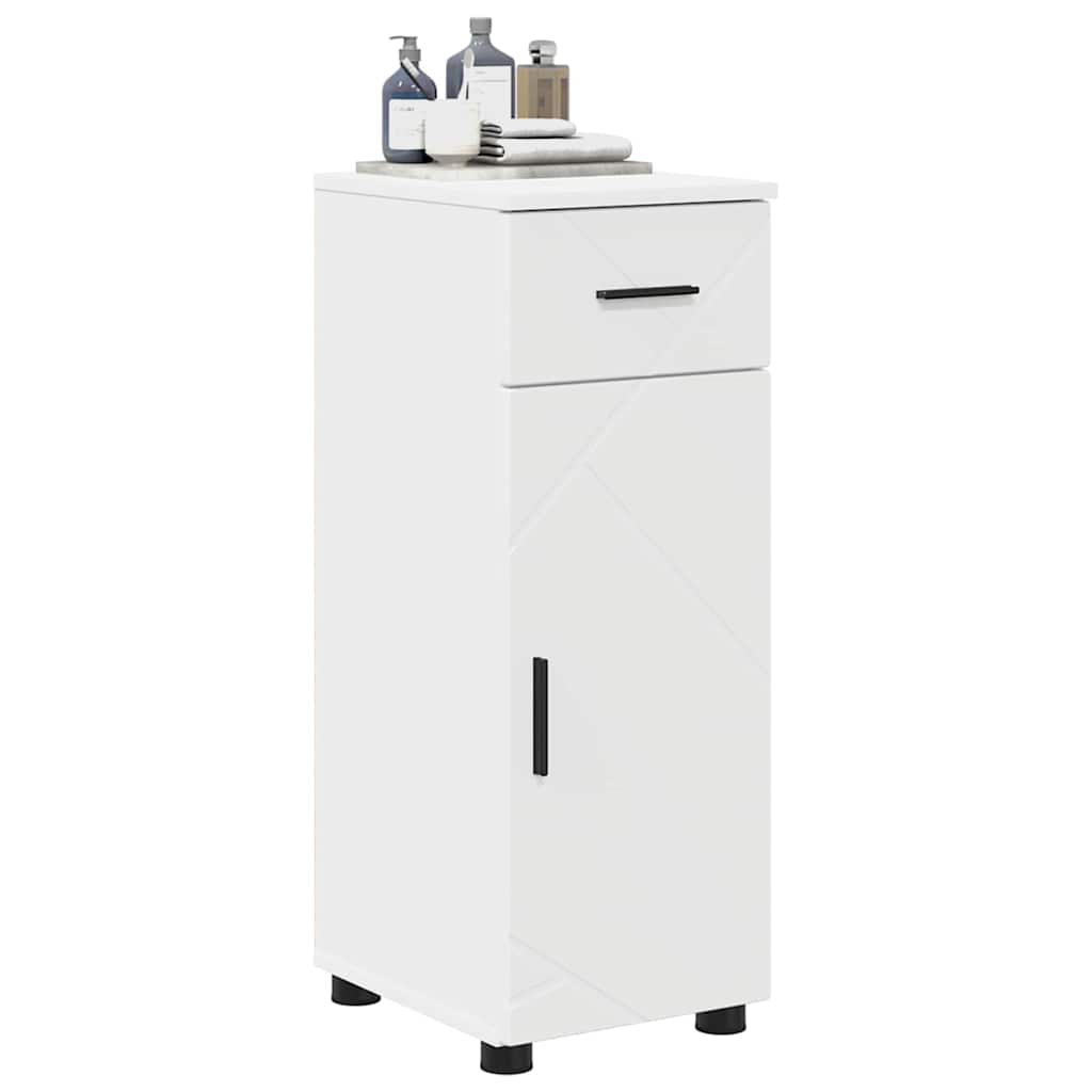 Badeværelsesskab Hvid 30 x 35 x 80 cm Konstrueret træ & Metal