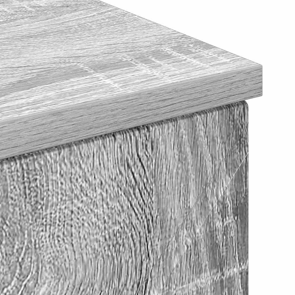 Badeværelsesskab med skuffe med dør Grå Sonoma 30 x 35 x 80 cm