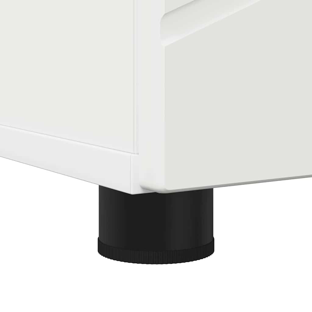 Badeværelsesskab Hvid 30 x 35 x 192 cm Konstrueret træ & Metal