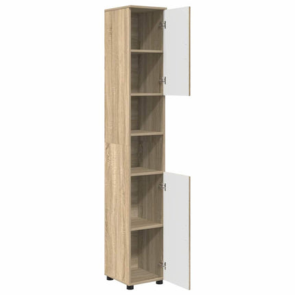 Badeværelsesskab med opbevaring Sonoma eg 30 x 35 x 192 cm