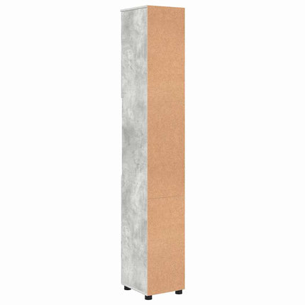 Badeværelsesskab med opbevaring Beton Grå 30 x 35 x 192 cm