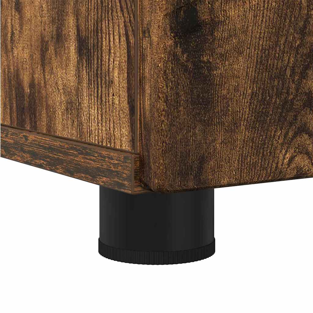 Badeværelsesskab med opbevaring Røget eg 30 x 35 x 192 cm