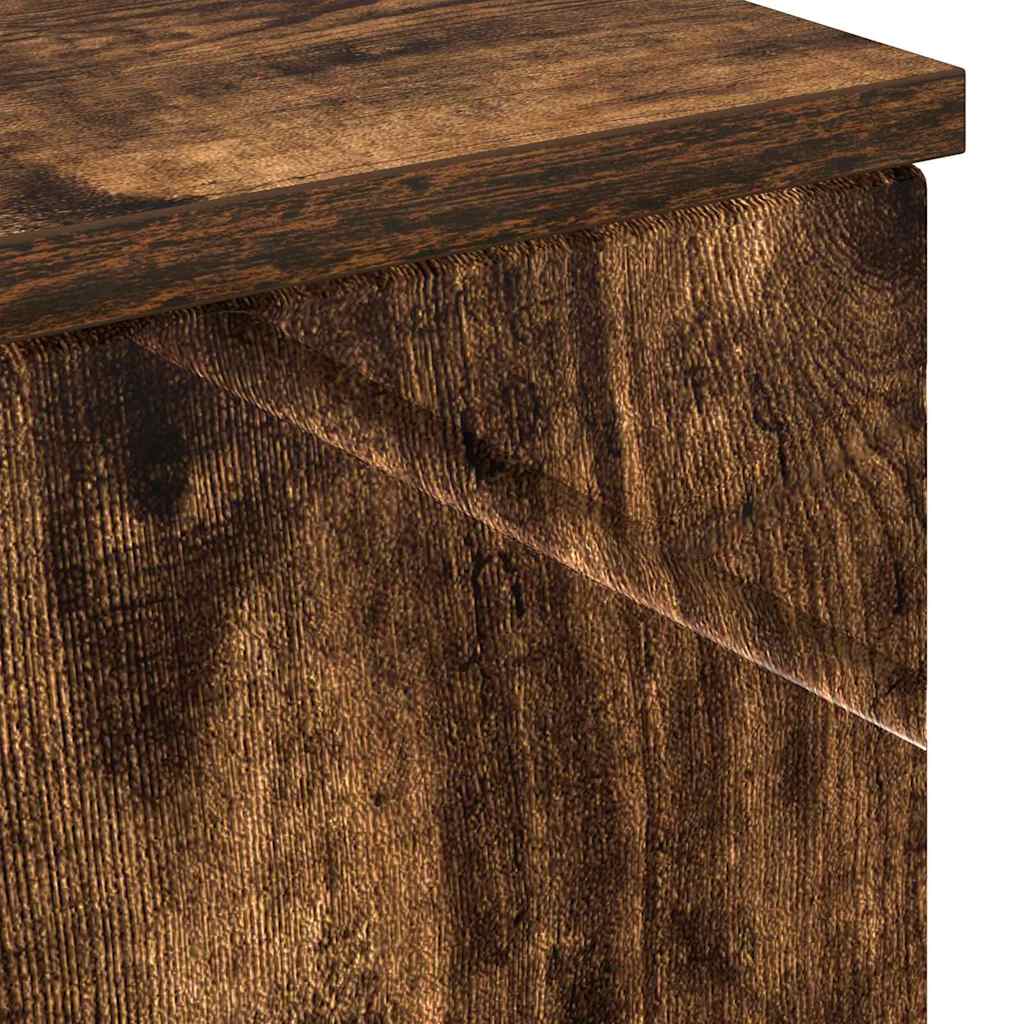 Badeværelsesskab med opbevaring Røget eg 30 x 35 x 192 cm