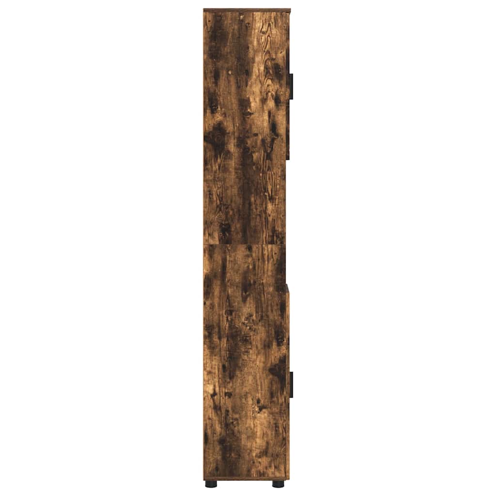 Badeværelsesskab med opbevaring Røget eg 30 x 35 x 192 cm