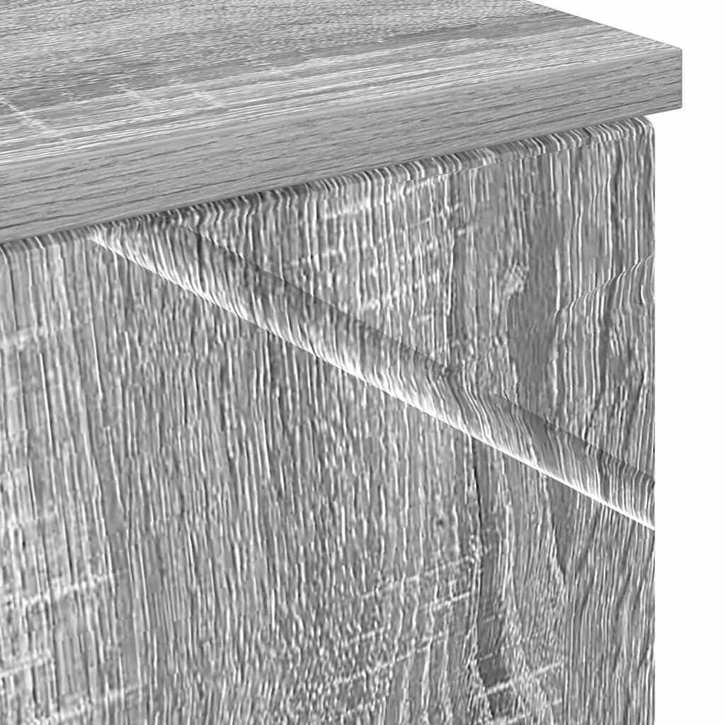 Badeværelsesskab med opbevaring Grå Sonoma 30 x 35 x 192 cm