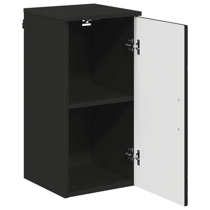 Badeværelsesskab Sort 30 x 31,5 x 61 cm Konstrueret træ & Metal