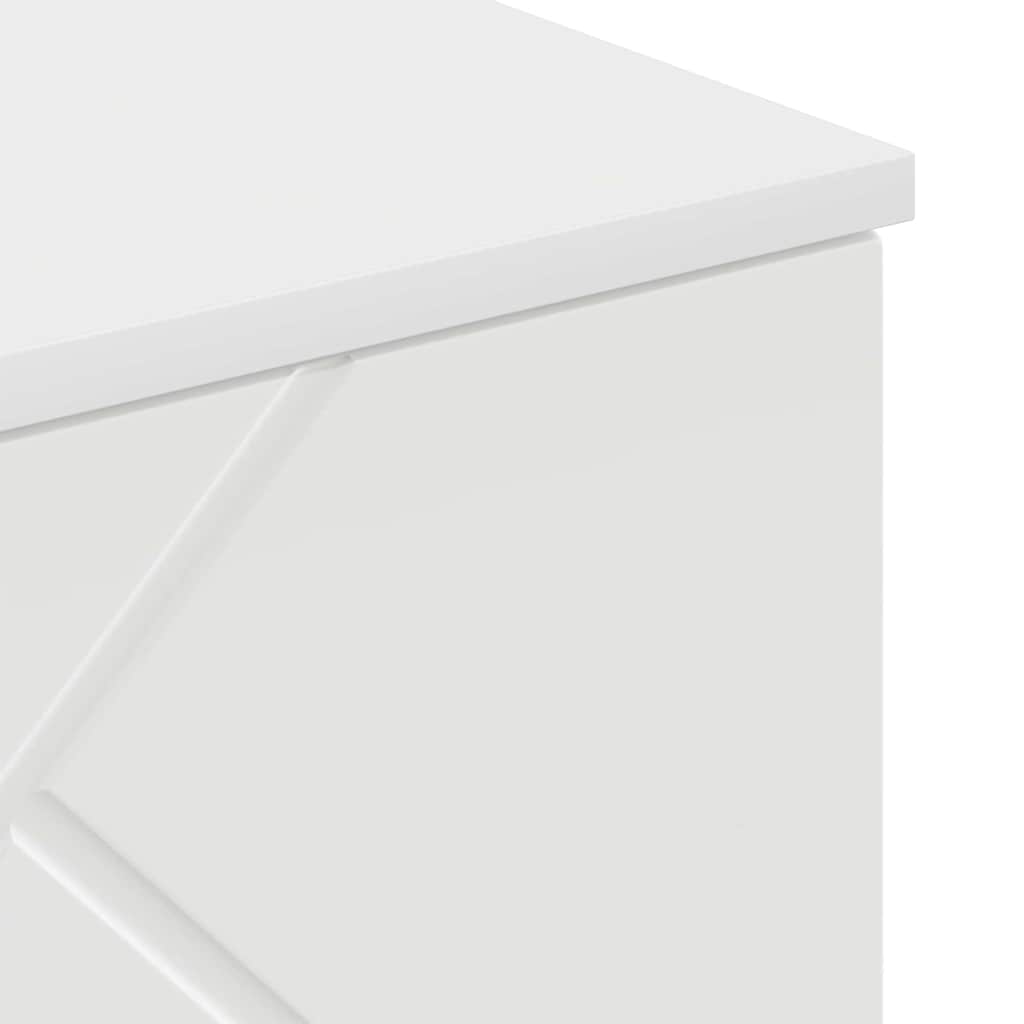 Badeværelsesskab Vægmonteret Høj gloss hvid 30 x 31,5 x 61 cm