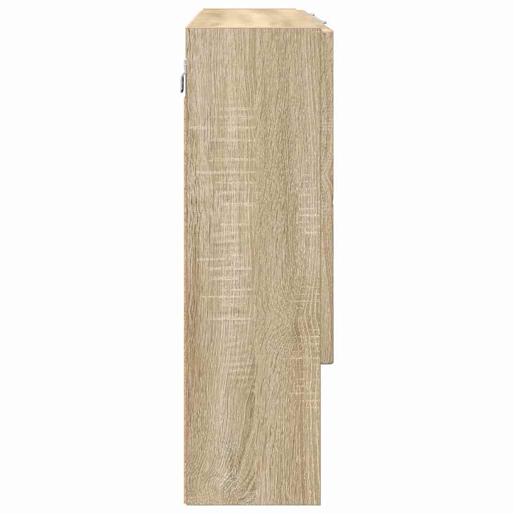 Badeværelsesspejlskab Sonoma-eg 80 x 17 x 55 cm Konstrueret træ