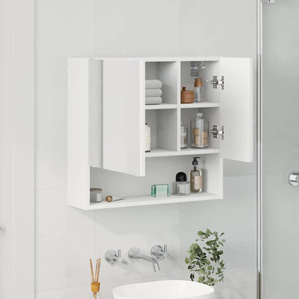 Spejlskab Hvid 59 x 17 x 55 cm Konstrueret træ