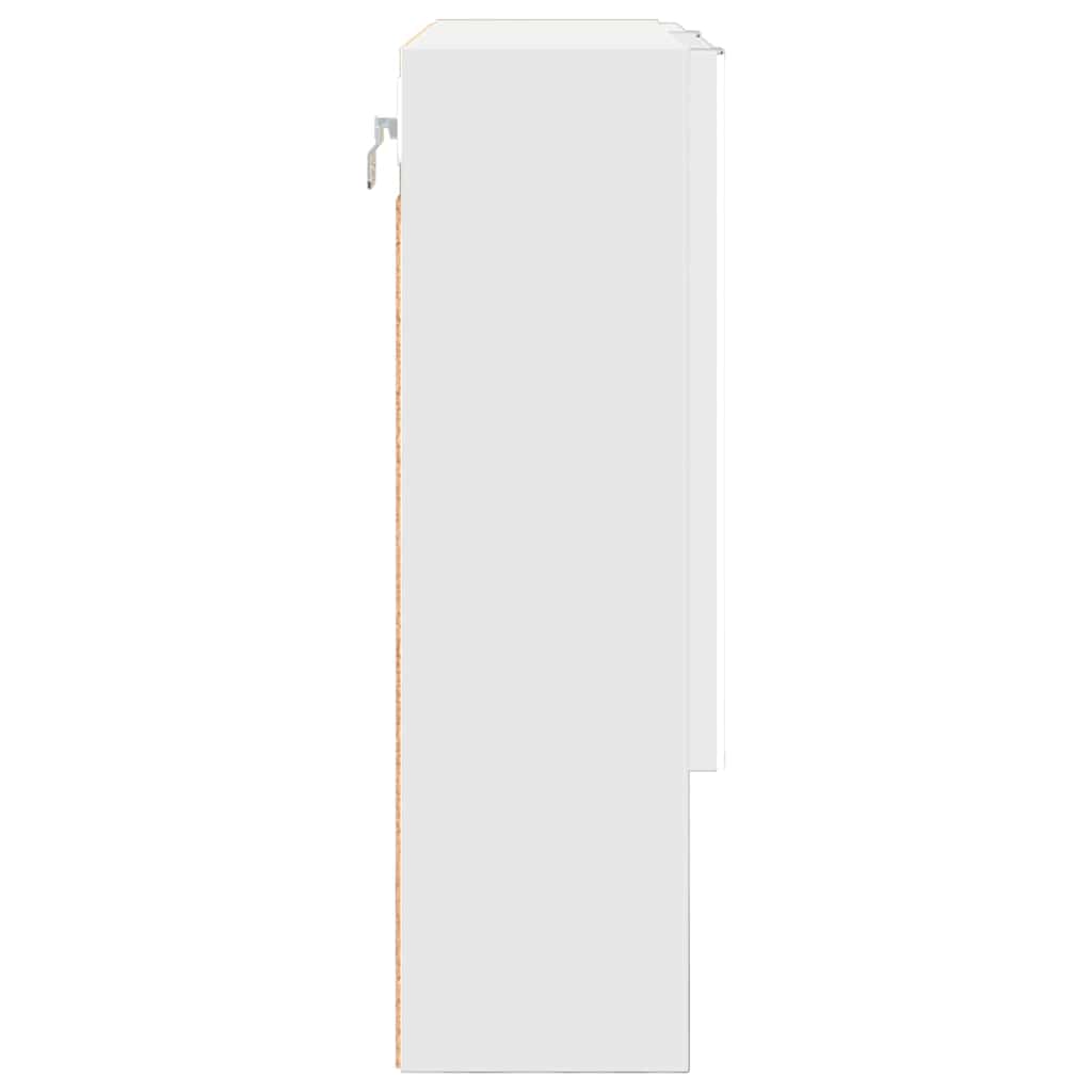 Spejlskab Vægmonteret Hvid 59 x 17 x 55 cm Konstrueret træ