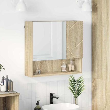 Spejlskab Sonoma eg 59 x 17 x 55 cm Konstrueret træ