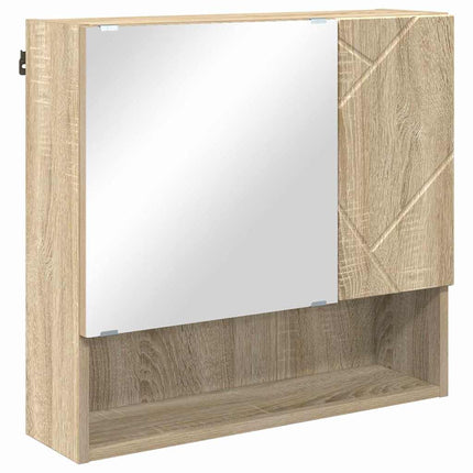 Spejlskab Sonoma eg 59 x 17 x 55 cm Konstrueret træ