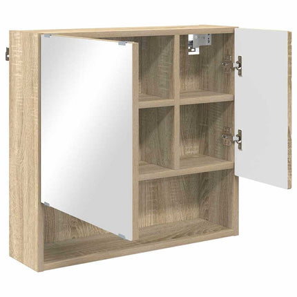Spejlskab Sonoma eg 59 x 17 x 55 cm Konstrueret træ