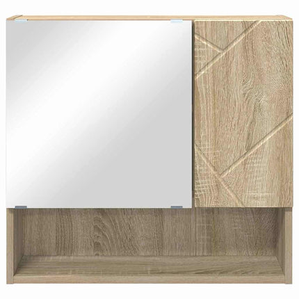 Spejlskab Sonoma eg 59 x 17 x 55 cm Konstrueret træ