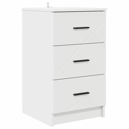 Natskab Hvid 38 x 38 x 66 cm Konstrueret træ