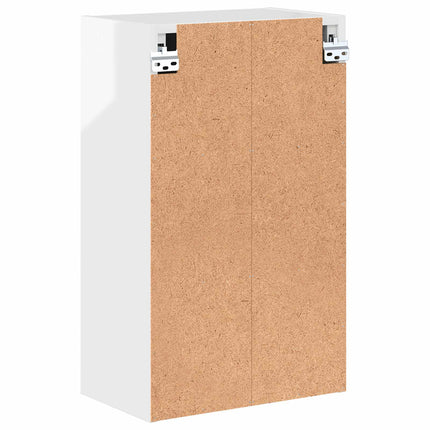 Badeværelsesskab Høj gloss hvid 39 x 23,5 x 65 cm
