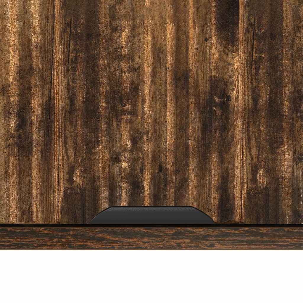 Badeværelsesskab Vægmonteret med dør Røget eg 39 x 23,5 x 65 cm