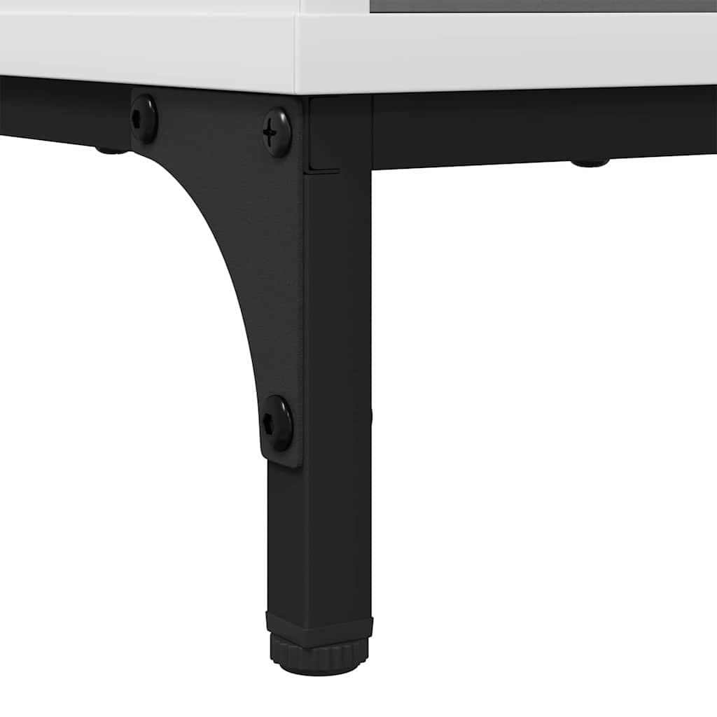 Badeværelsesskab Hvid 39,5 x 36 x 88 cm Konstrueret træ & Metal