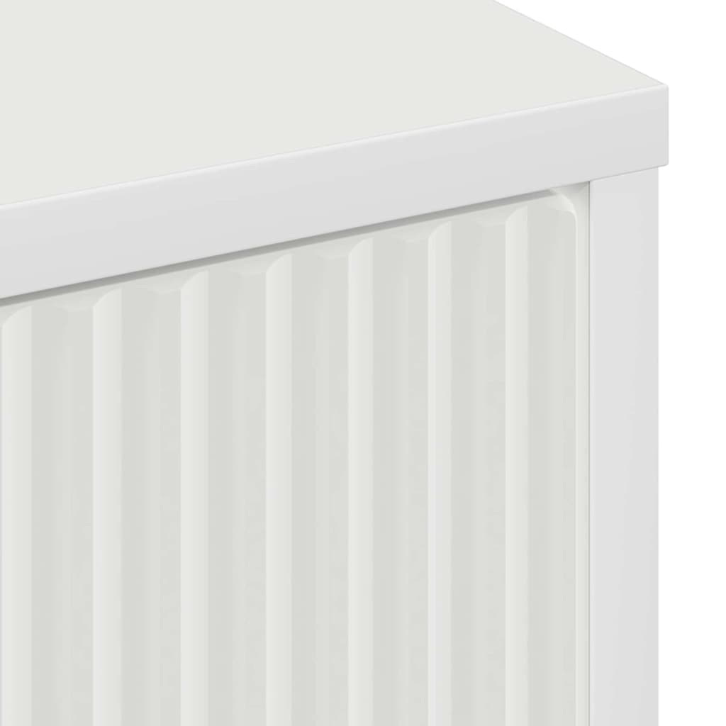 Badeværelsesskab Hvid 39,5 x 36 x 88 cm Konstrueret træ & Metal