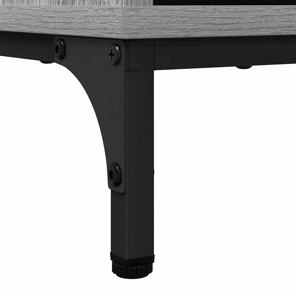 Badeværelsesskab med skuffe Grå Sonoma 39,5 x 36 x 88 cm