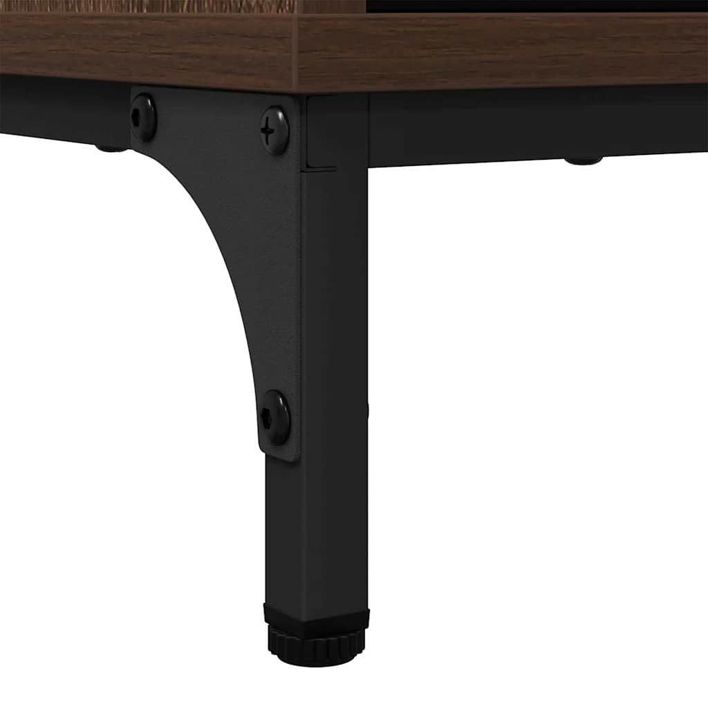 Badeværelsesskab med skuffe med dør Brun eg 39,5 x 36 x 88 cm