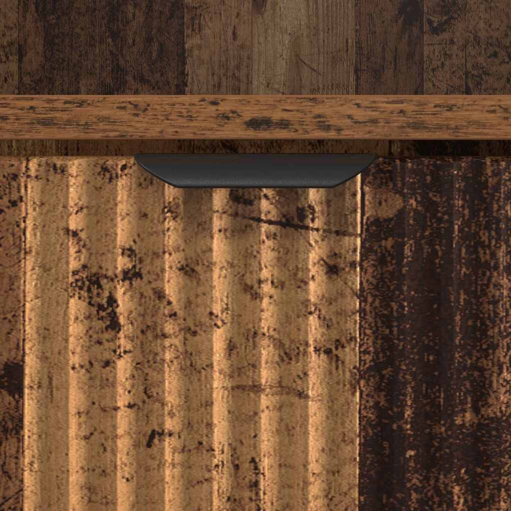 Badeværelsesskab med skuffe Gammelt træ 31,5 x 33 x 190 cm