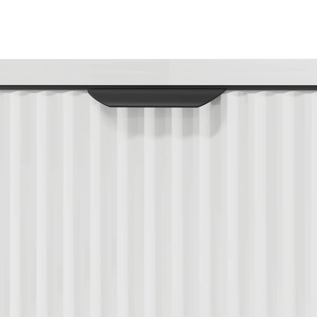 Badeværelsesskabsunder Hvid højglans 60.5 x 33.5 x 61 cm