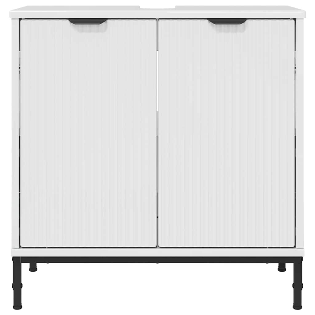 Badeværelsesskabsunder Hvid højglans 60.5 x 33.5 x 61 cm