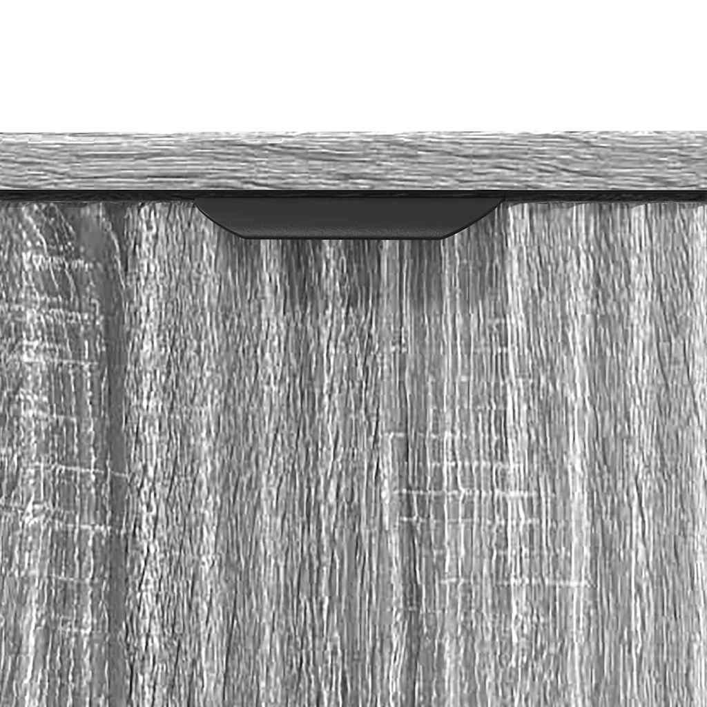 Badeværelsesskabsunder med dør Grå Sonoma 60,5 x 33,5 x 61 cm