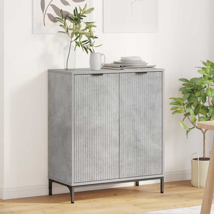 Sideboard Beton Grå 69,5 x 33 x 82 cm Konstrueret træ