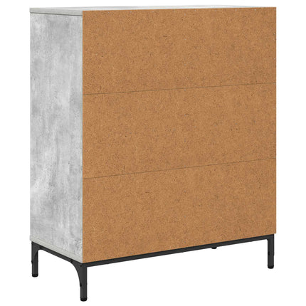 Sideboard Beton Grå 69,5 x 33 x 82 cm Konstrueret træ