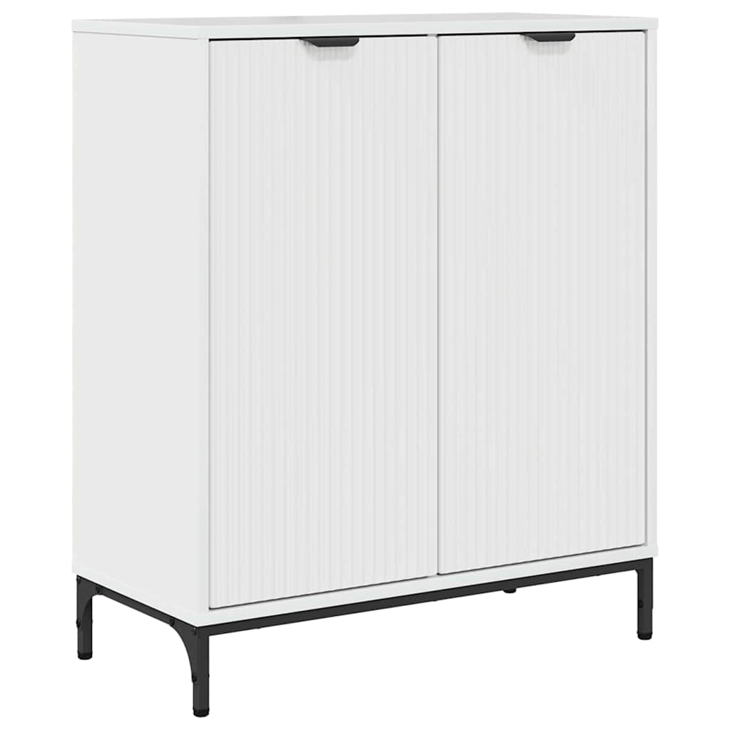 Sideboard Høj gloss hvid 69,5 x 33 x 82 cm Konstrueret træ