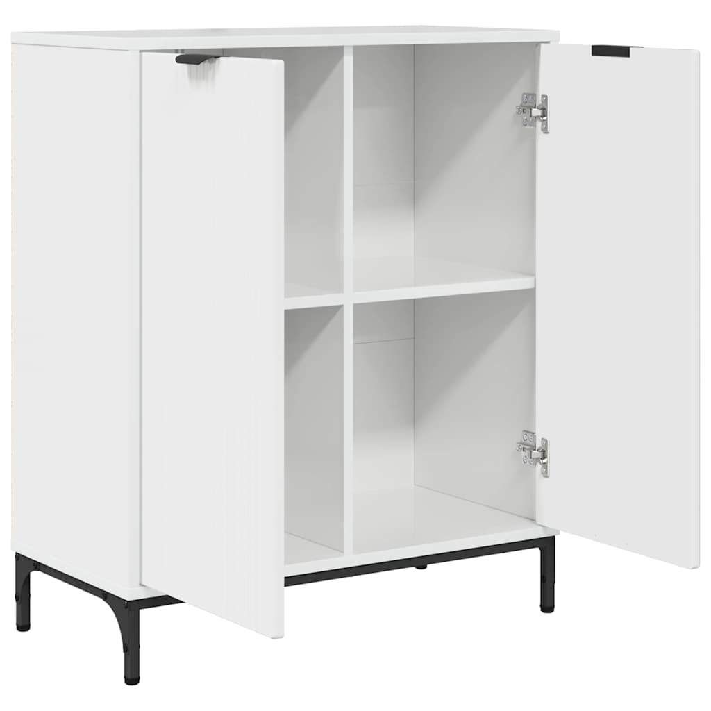 Sideboard Høj gloss hvid 69,5 x 33 x 82 cm Konstrueret træ