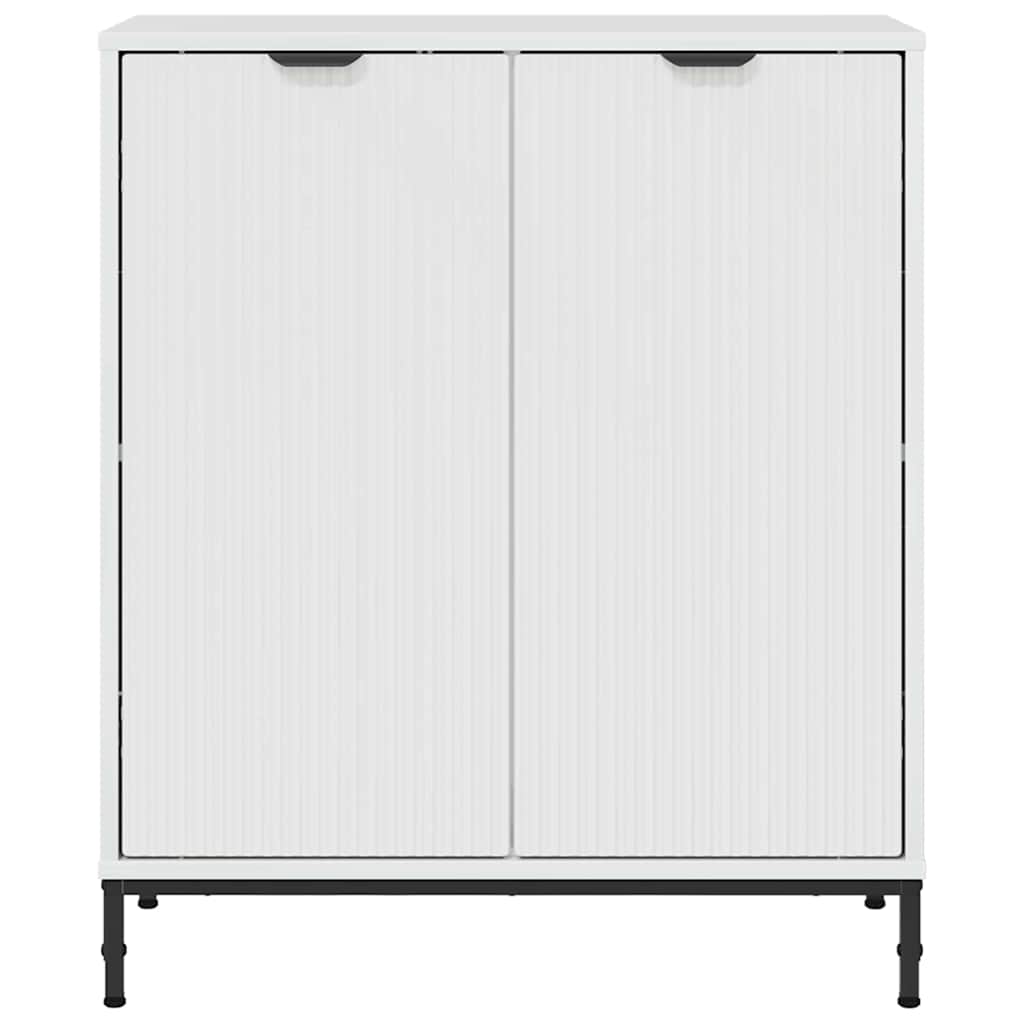 Sideboard Høj gloss hvid 69,5 x 33 x 82 cm Konstrueret træ