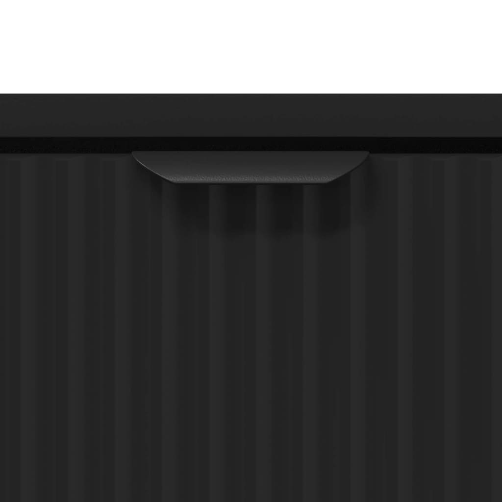 Sofabord Sort 90 x 49 x 46 cm Konstrueret træ