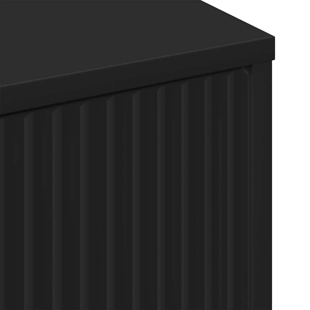 Sofabord Sort 90 x 49 x 46 cm Konstrueret træ