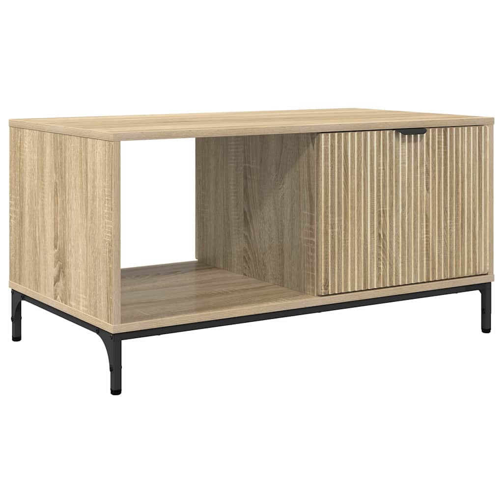 Sofabord Sonoma-eg 90 x 49 x 46 cm Konstrueret træ
