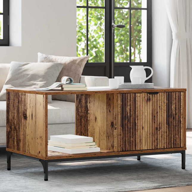 Sofabord Gammelt træ 90 x 49 x 46 cm Konstrueret træ