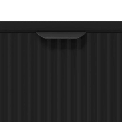 Sideboard Sort 89,5 x 33 x 82 cm Konstrueret træ