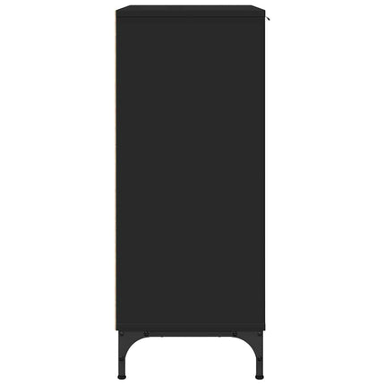 Sideboard Sort 89,5 x 33 x 82 cm Konstrueret træ