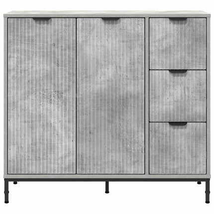 Sideboard Beton Grå 89,5 x 33 x 82 cm Konstrueret træ