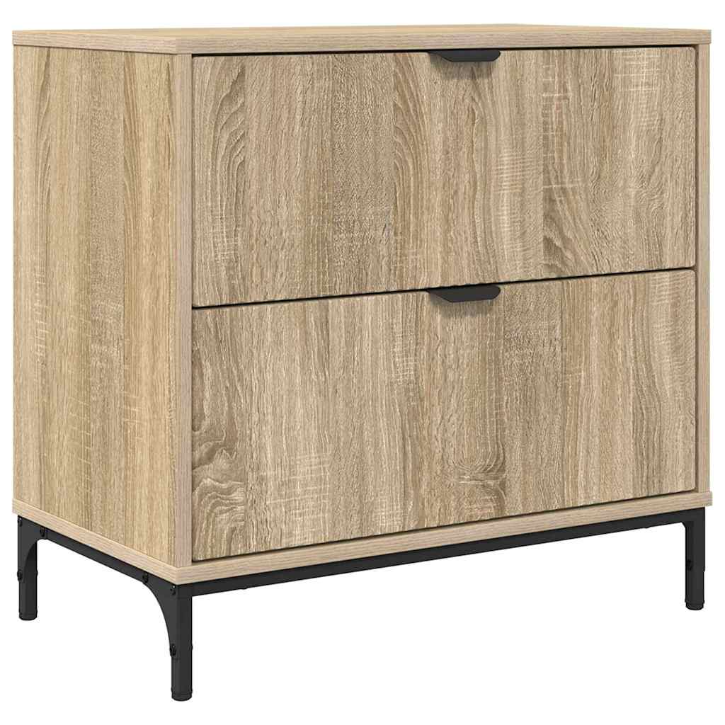 Sengebord Sonoma-eg 63.5 x 36 x 61 cm Konstrueret træ