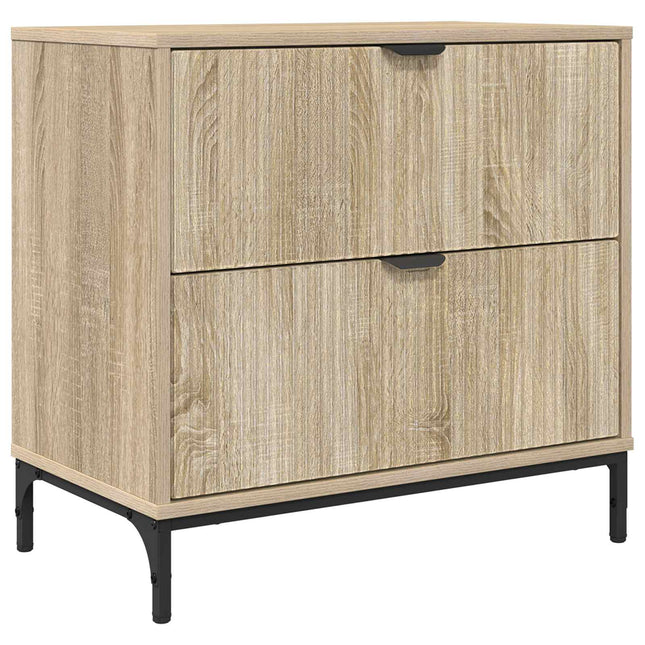 Sengebord Sonoma-eg 63.5 x 36 x 61 cm Konstrueret træ