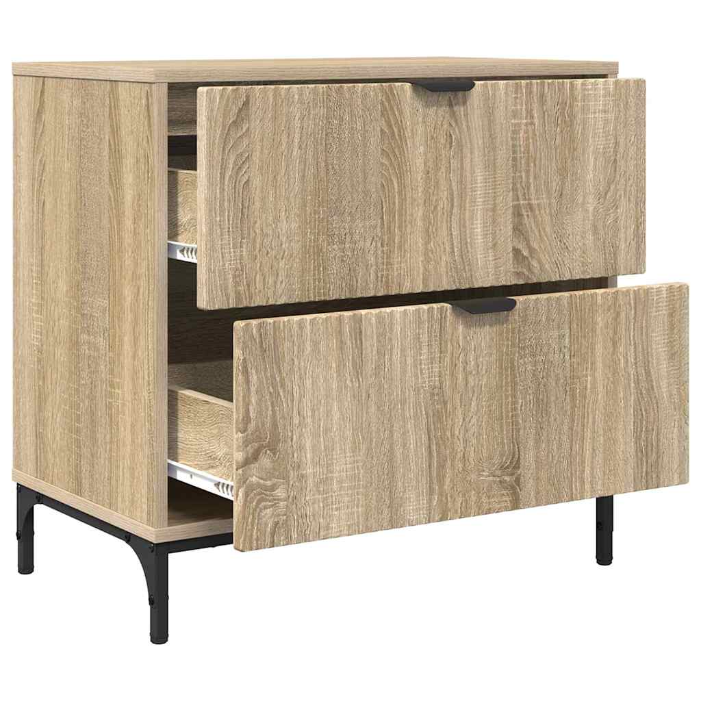 Sengebord Sonoma-eg 63.5 x 36 x 61 cm Konstrueret træ