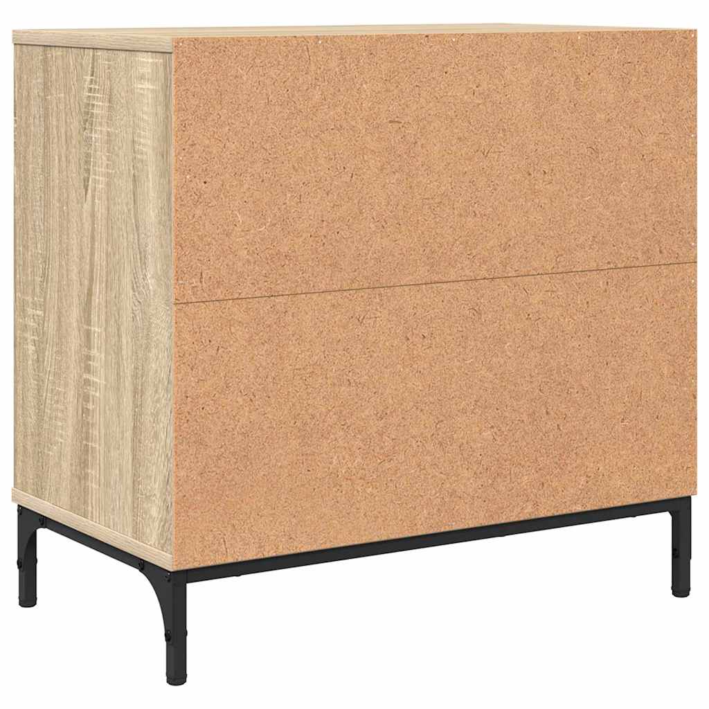 Sengebord Sonoma-eg 63.5 x 36 x 61 cm Konstrueret træ