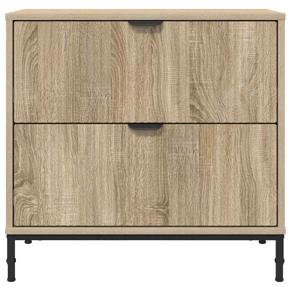 Sengebord Sonoma-eg 63.5 x 36 x 61 cm Konstrueret træ