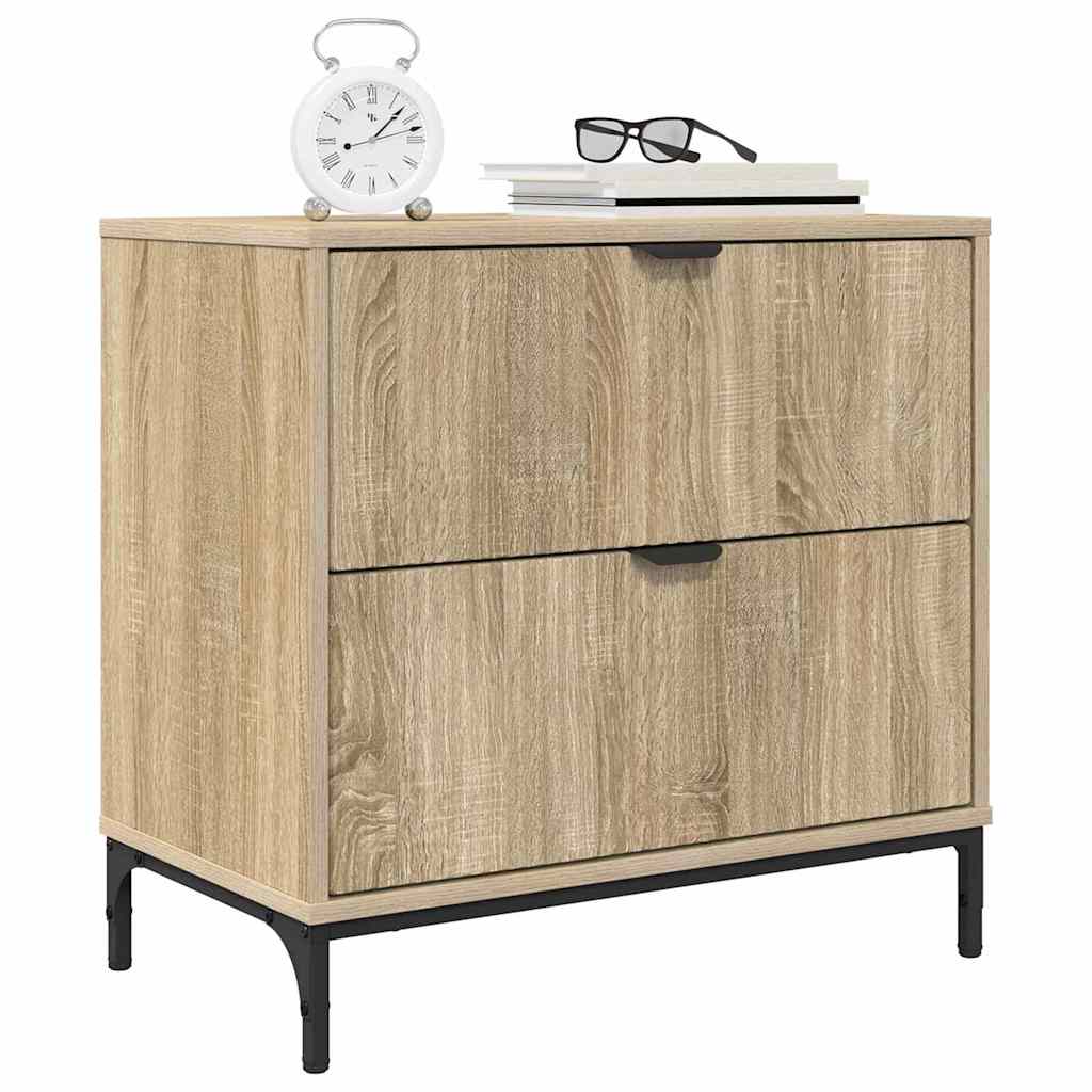 Sengebord Sonoma-eg 63.5 x 36 x 61 cm Konstrueret træ