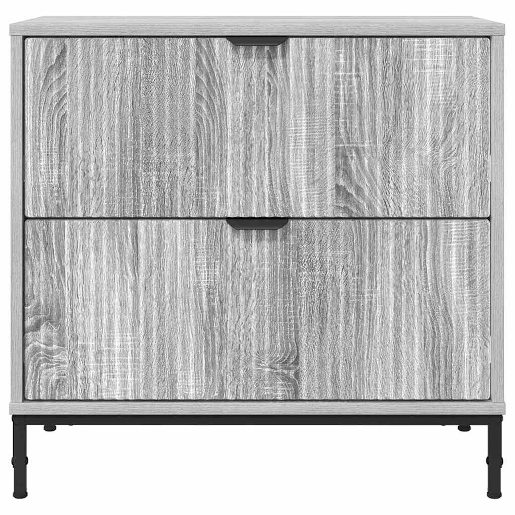 Sengebord Grå sonoma-eg 63.5 x 36 x 61 cm Konstrueret træ